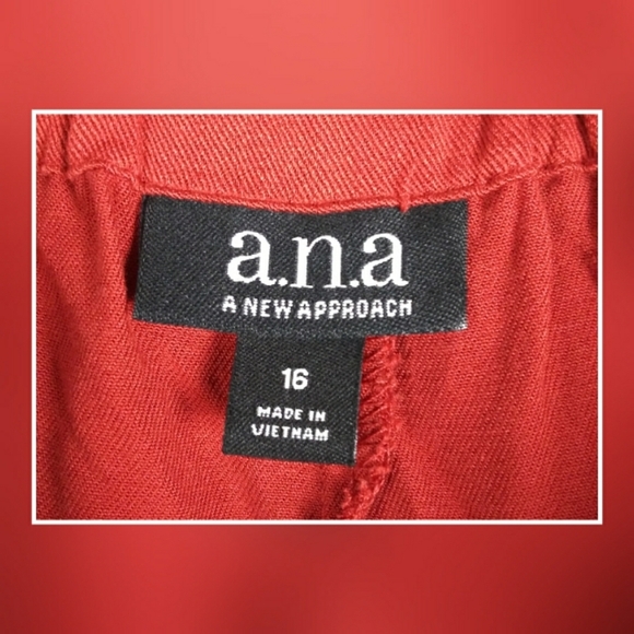 A.n.a chambray paper bag booty shorts size 16 - Picture 4 of 5